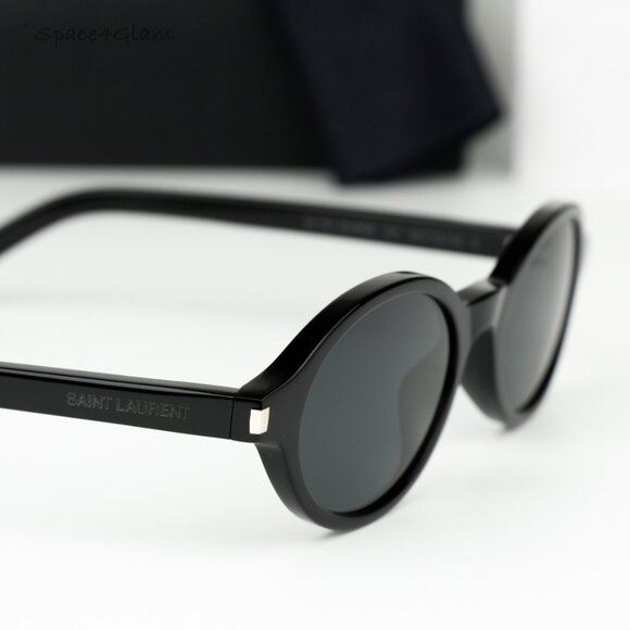 Saint Laurent Men Sunglasses Black Oval SL751 JEANNE 001 BRAND NEW - Picture 5 of 14